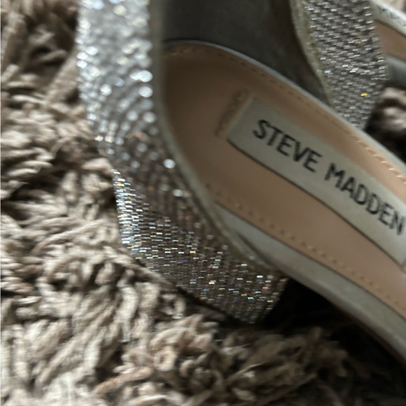 Steve Madden Women's Silver Strappy Heels - Picture 2 of 4